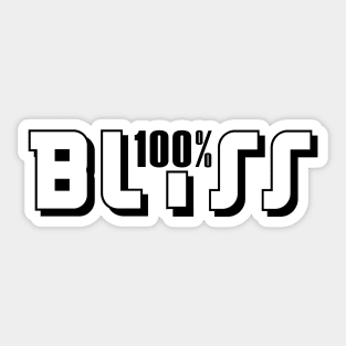 100% Bliss Sticker